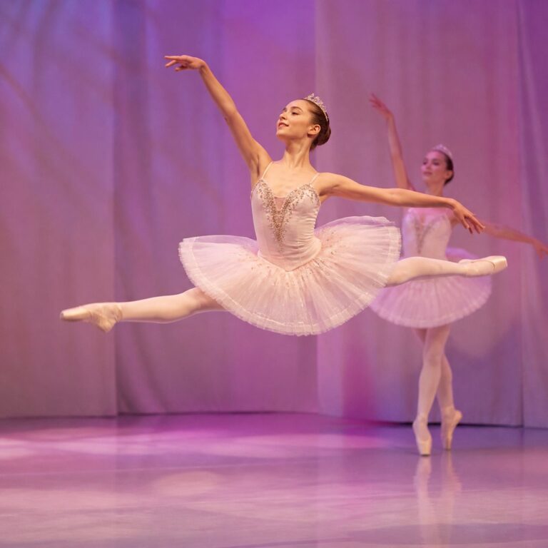 Ballet dancers performing on stage